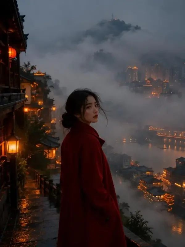 雾锁情声 黄果短剧 热门短剧 短剧《雾锁情声》封面海报,每天清晨五点,山城起雾的时候,他才会说实话