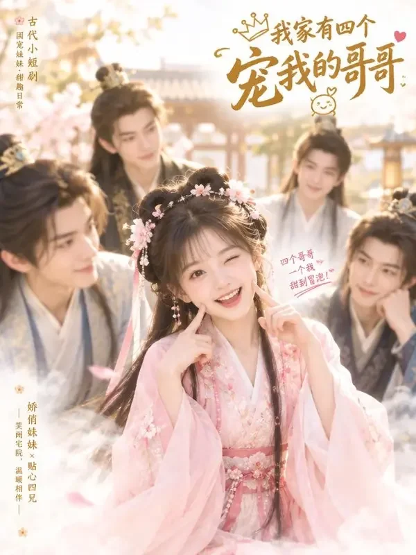 短剧《咱家小师妹又闯祸了》封面海报，她闯的每个祸，最后都变成了别人的福气