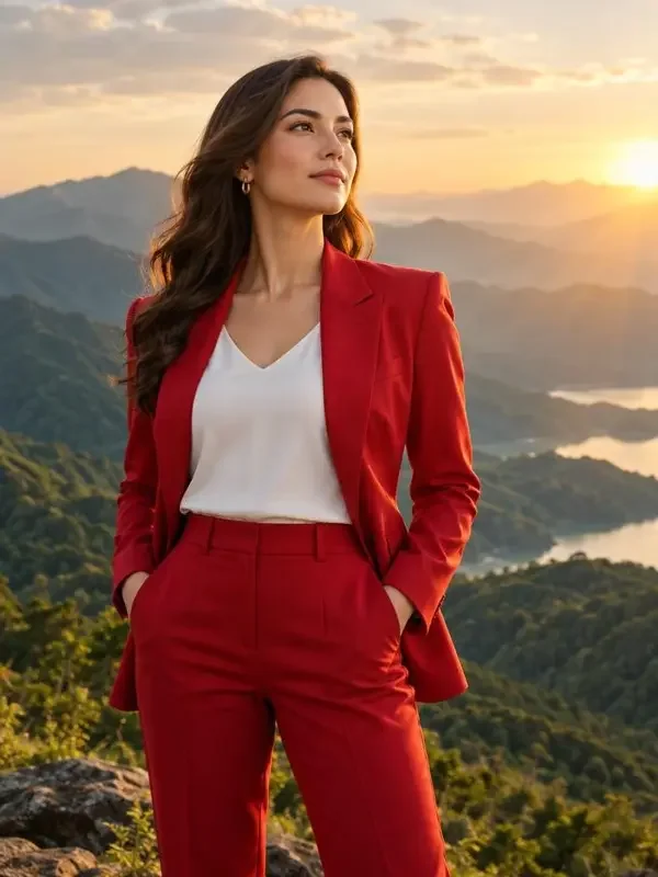 短剧《万里山河入我怀》封面海报，她退了婚，转身买下了整座山
